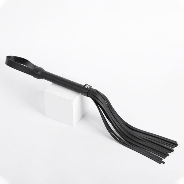 a black bdsm whip