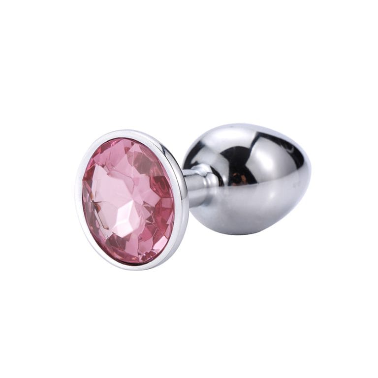 a pink crystal anal plug