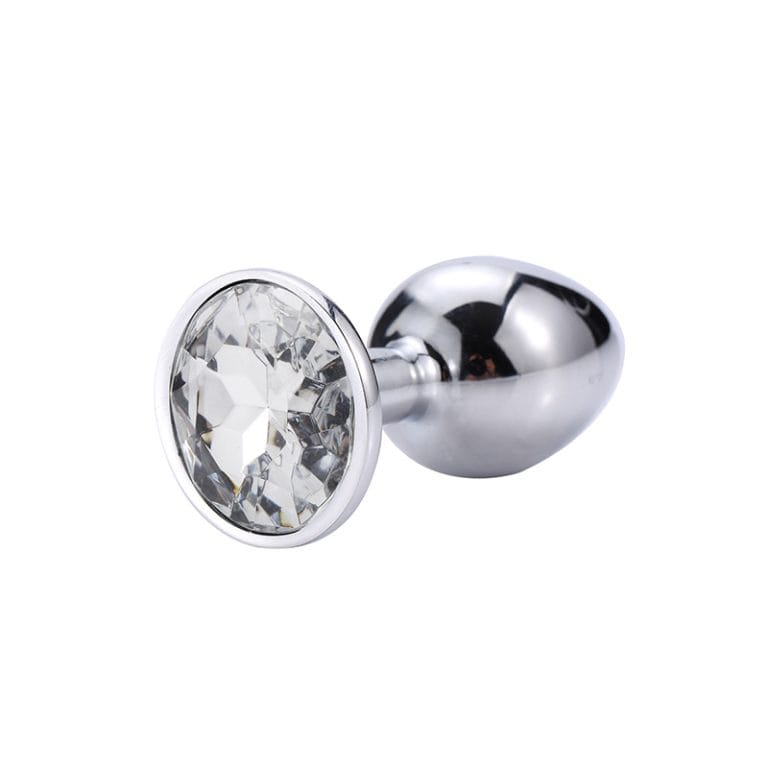a white crystal anal plug