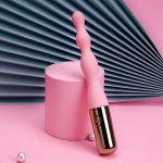 a pink anal bead plug