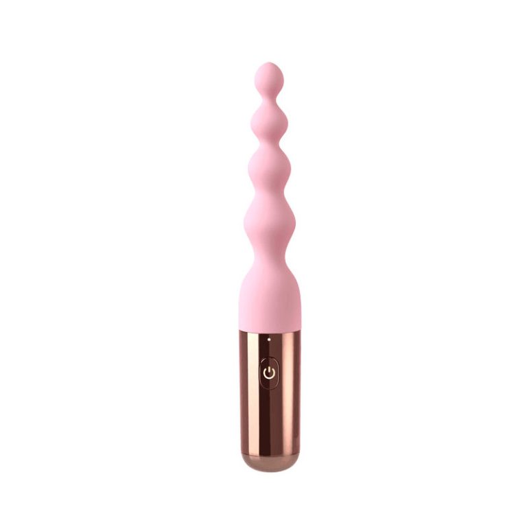 a pink anal bead butt plug​