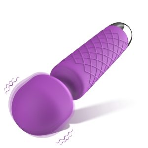 a purple color wand vibrator