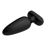 Black vibrating anal dildo