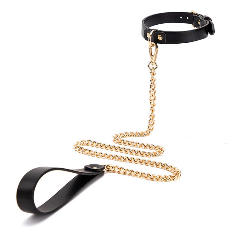 a bdsm collar and leash​