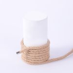 a hemp bondage rope twisting
