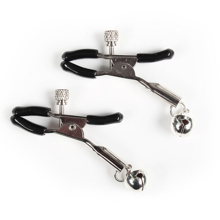 double nipple clamps with silver bell