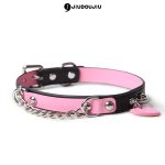 a black and pink collar