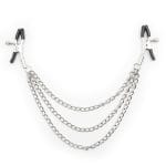 double nipple clamps with triple chain