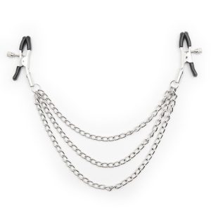 double nipple clamps with triple chain
