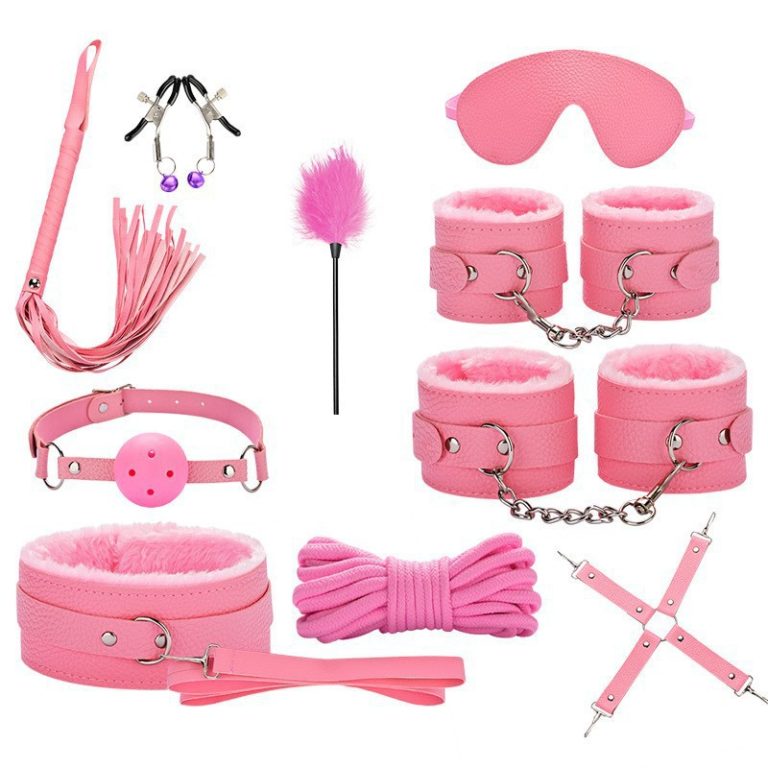 10 pieces pink bondage set s