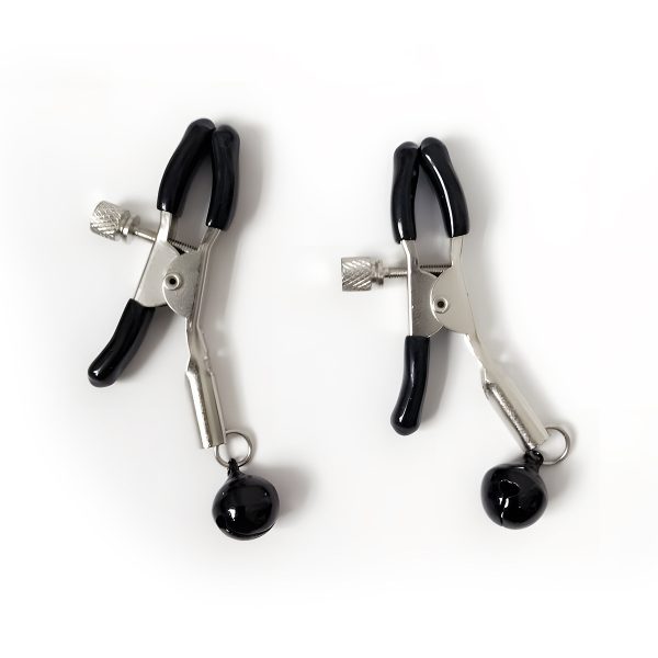 double nipple clamps with black bell