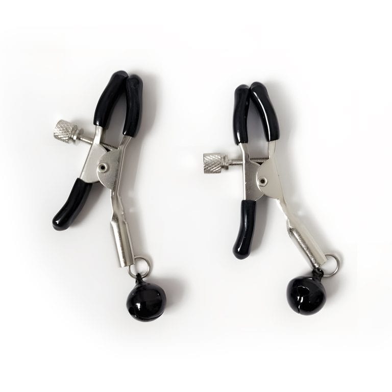 double nipple clamps with black bell