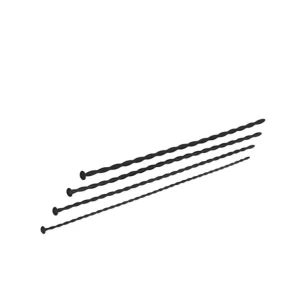 4 pieces black silicone urethral dilator