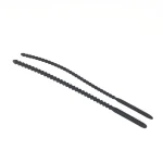 2 pieces black silicone urethral dilator