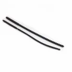 2 pieces black silicone urethral dilator