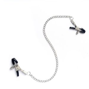 a black nipple and clip clamps