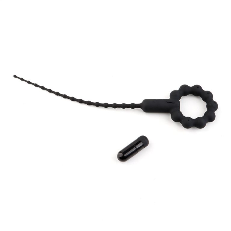 a silicone urethral dilator with vibrating bullet