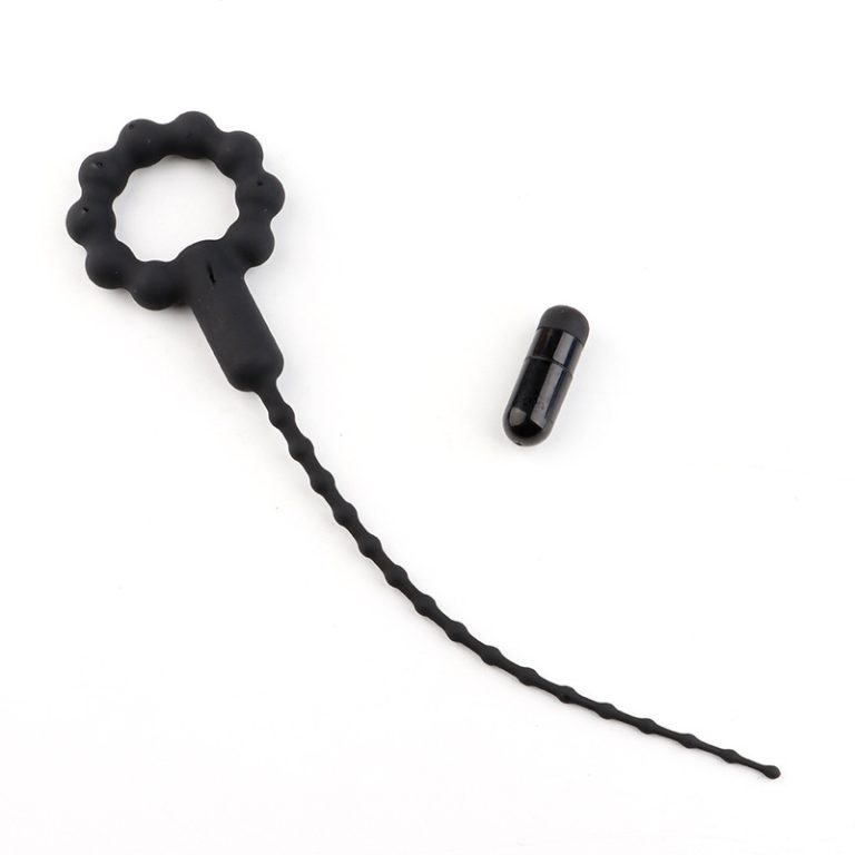 a silicone urethral dilator with vibrating bullet
