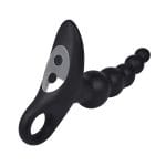 a black anal beads vibrating​
