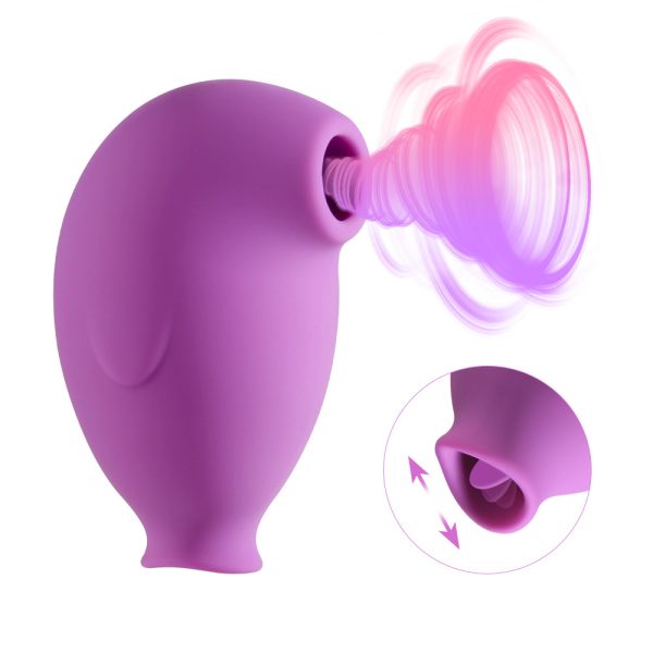 'Penguin' air pressure with sucker vibrator