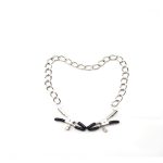 a black nipple and clip clamps